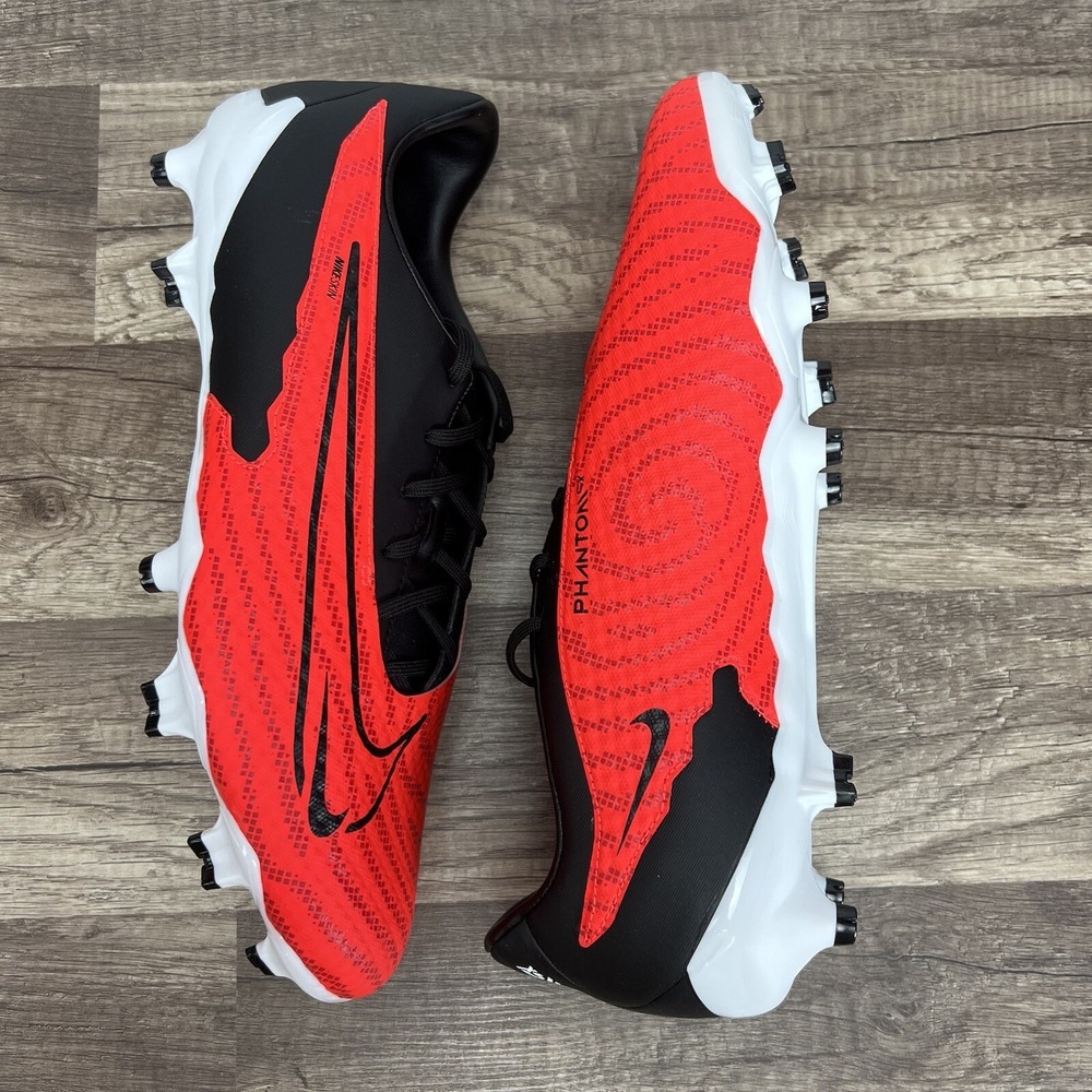 Nike Phantom GX Academy Multi-Ground Soccer Cleats Black Red DD9473-600 Men 11.5